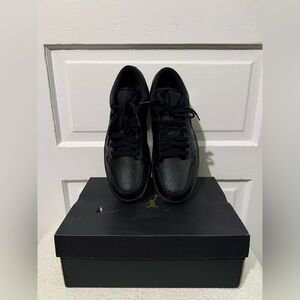 NWOT Nike Air Jordan 1 Low Men's Black Sneakers